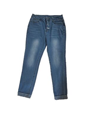Classic Blue Button Fly Women’s Jeans